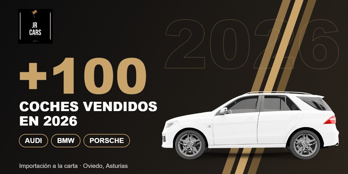 JR Cars 2017 supera los 100 coches vendidos en 2026 en Oviedo: Audi, BMW y Porsche